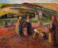 Cosecha de patatas 1893 Camille Pissarro